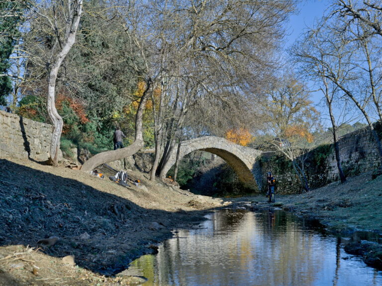 Mairie Besse sur issole - nettoyage pont romain