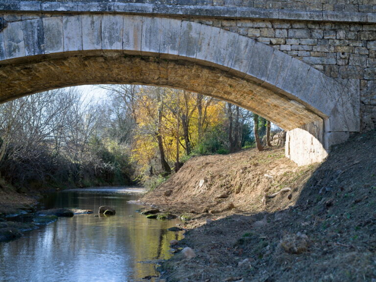 Mairie Besse sur issole - nettoyage pont romain