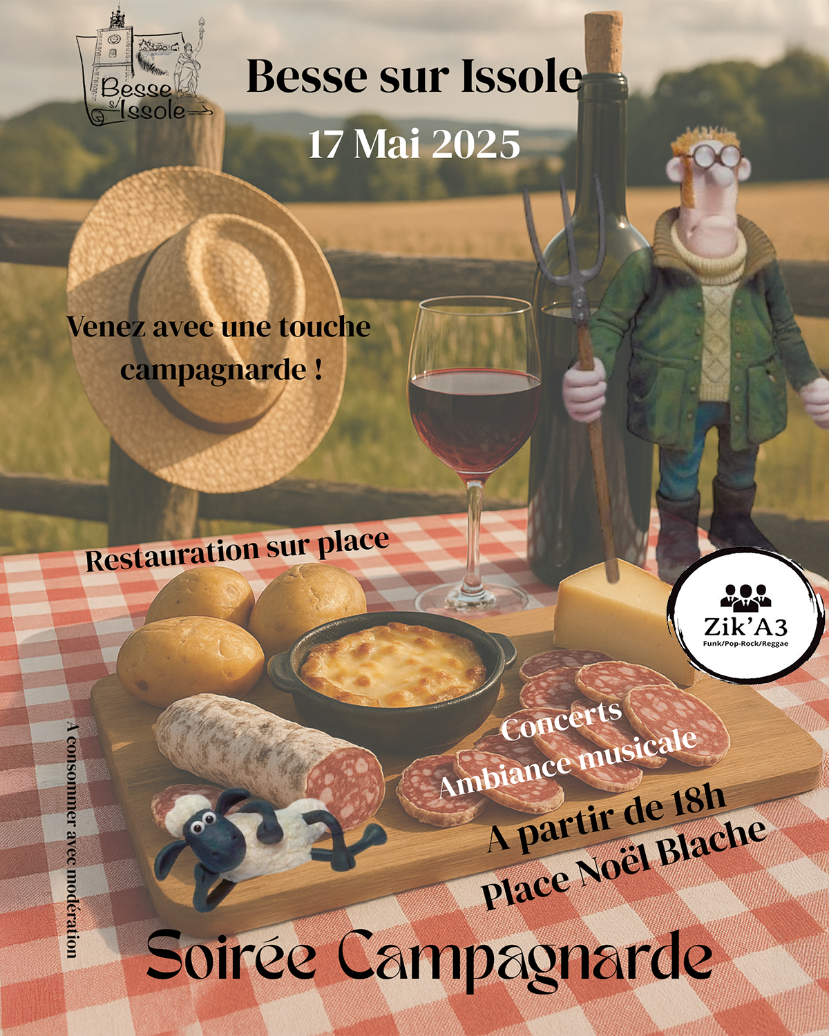 soirée campagnarde à Besse sur issole